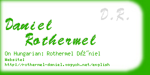 daniel rothermel business card
